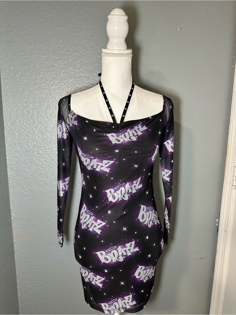 Dolls Kill x Bratz long sleeve bodycon dress